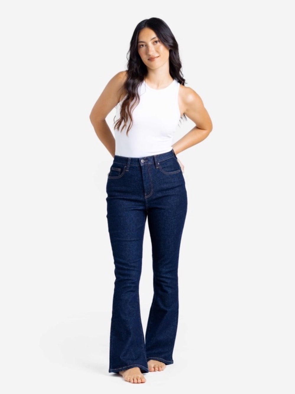 LulaRoe Skinny Flare Denim Size 28 Stretch Dark Wash
